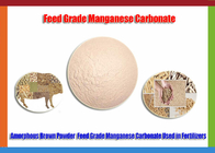 Categoría alimenticia manganosa del carbonato de CAS No.598-942-9, polvo de la pureza elevada MnCO3