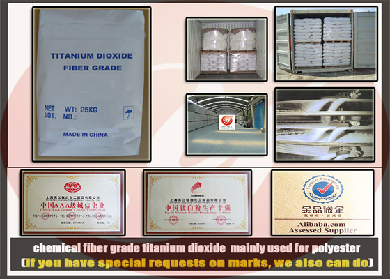 Dióxido de titanio ultrafino del grado de la fibra química, dióxido de titanio blanco para el poliéster